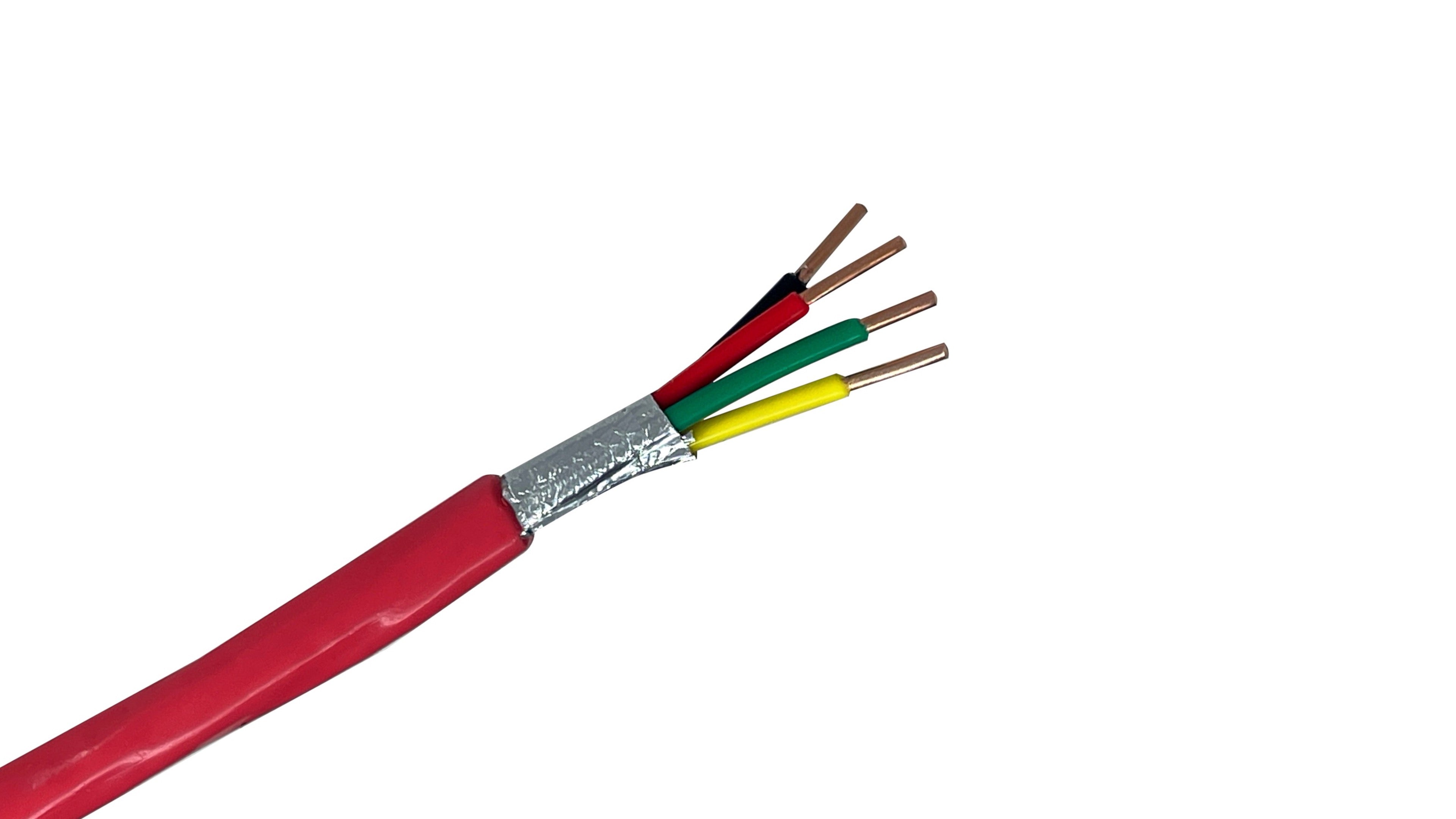 18 AWG 2 Pair 200°C NYC Certified fire alarm cable, shielded plenum rated for extreme heat and high-rise life safety.