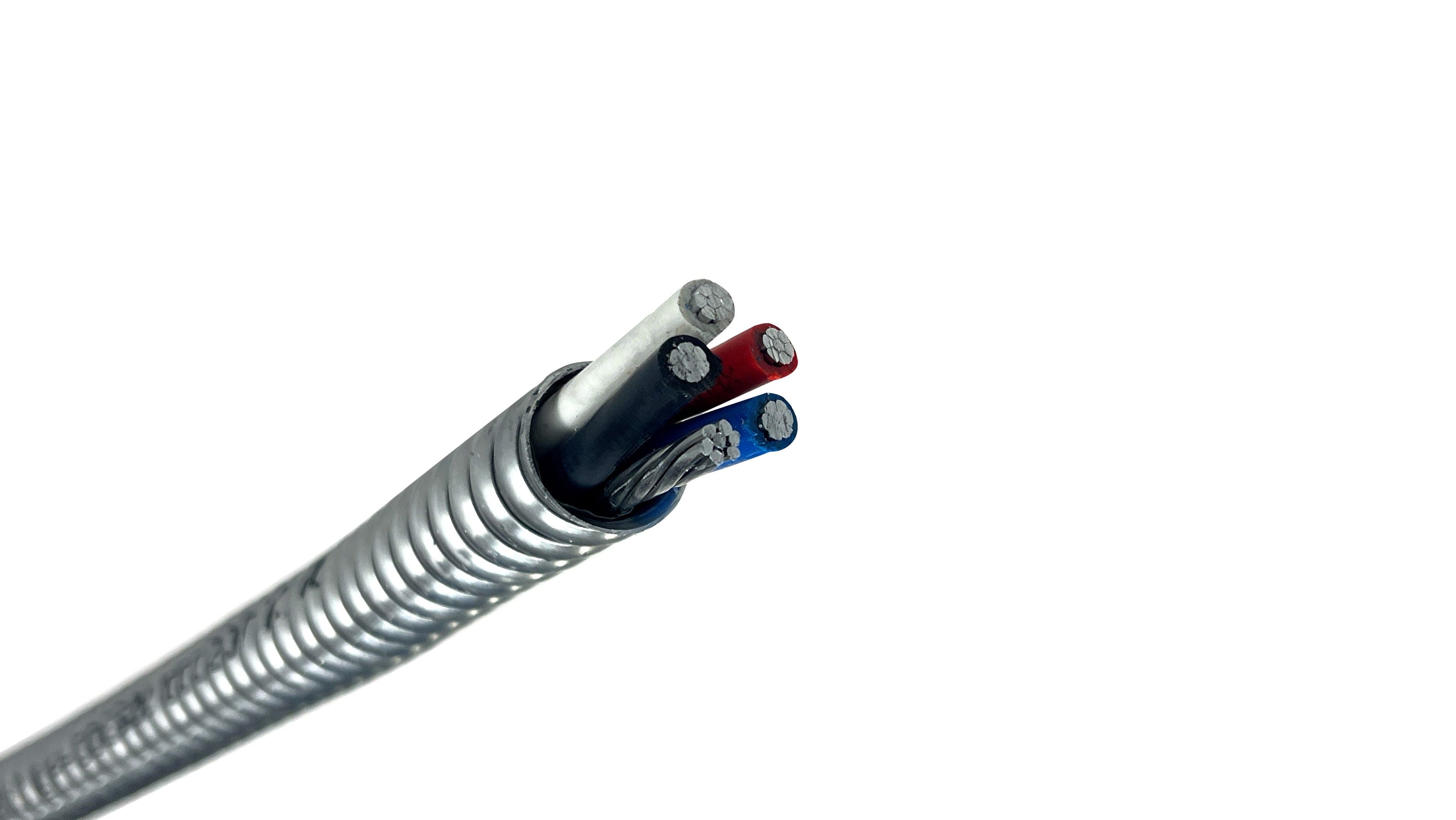 500-4C Aluminum MC Cable | 600V | Cut To Length Product