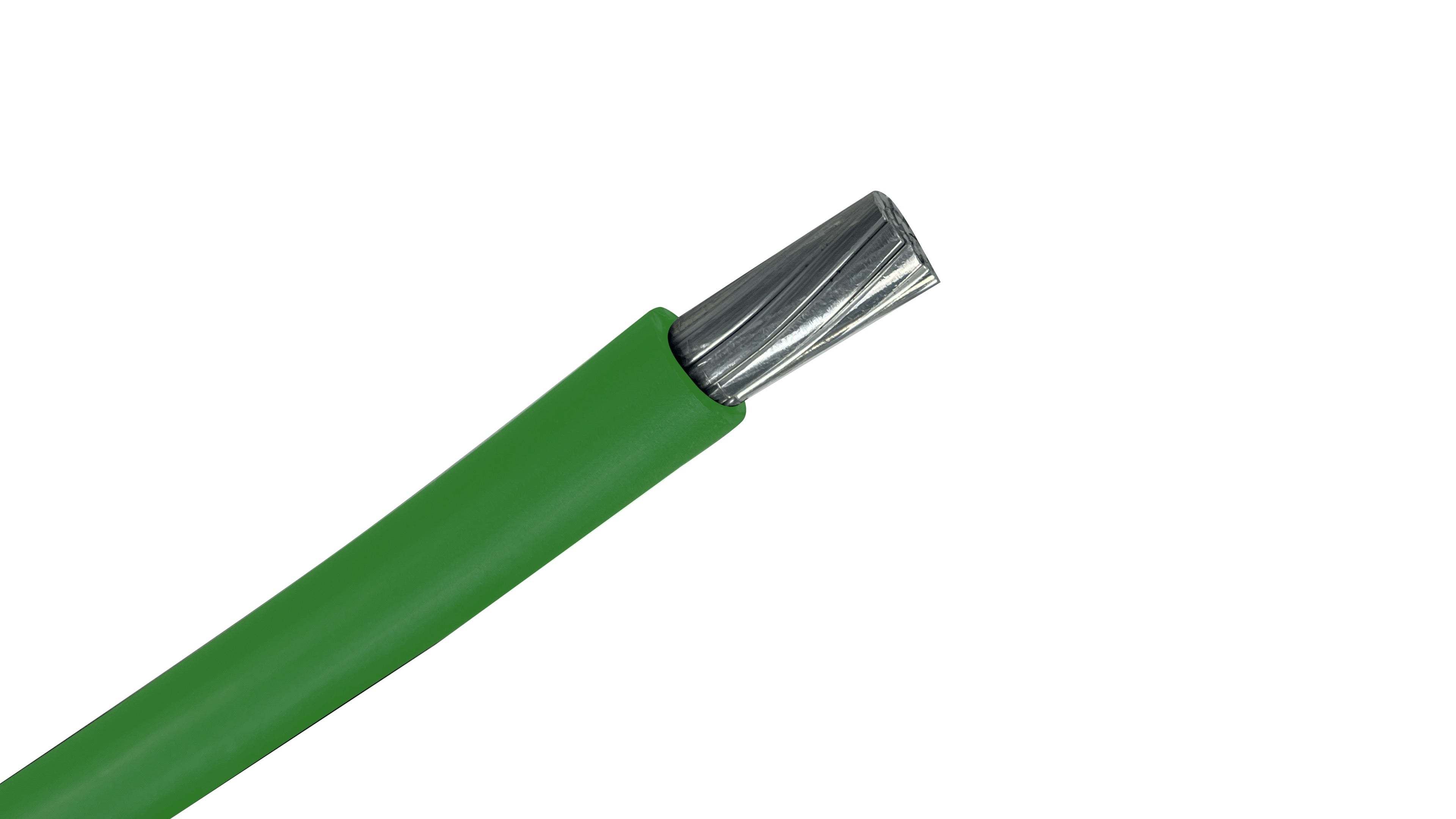 4 AWG Aluminum 2kV Solar PV Wire Green