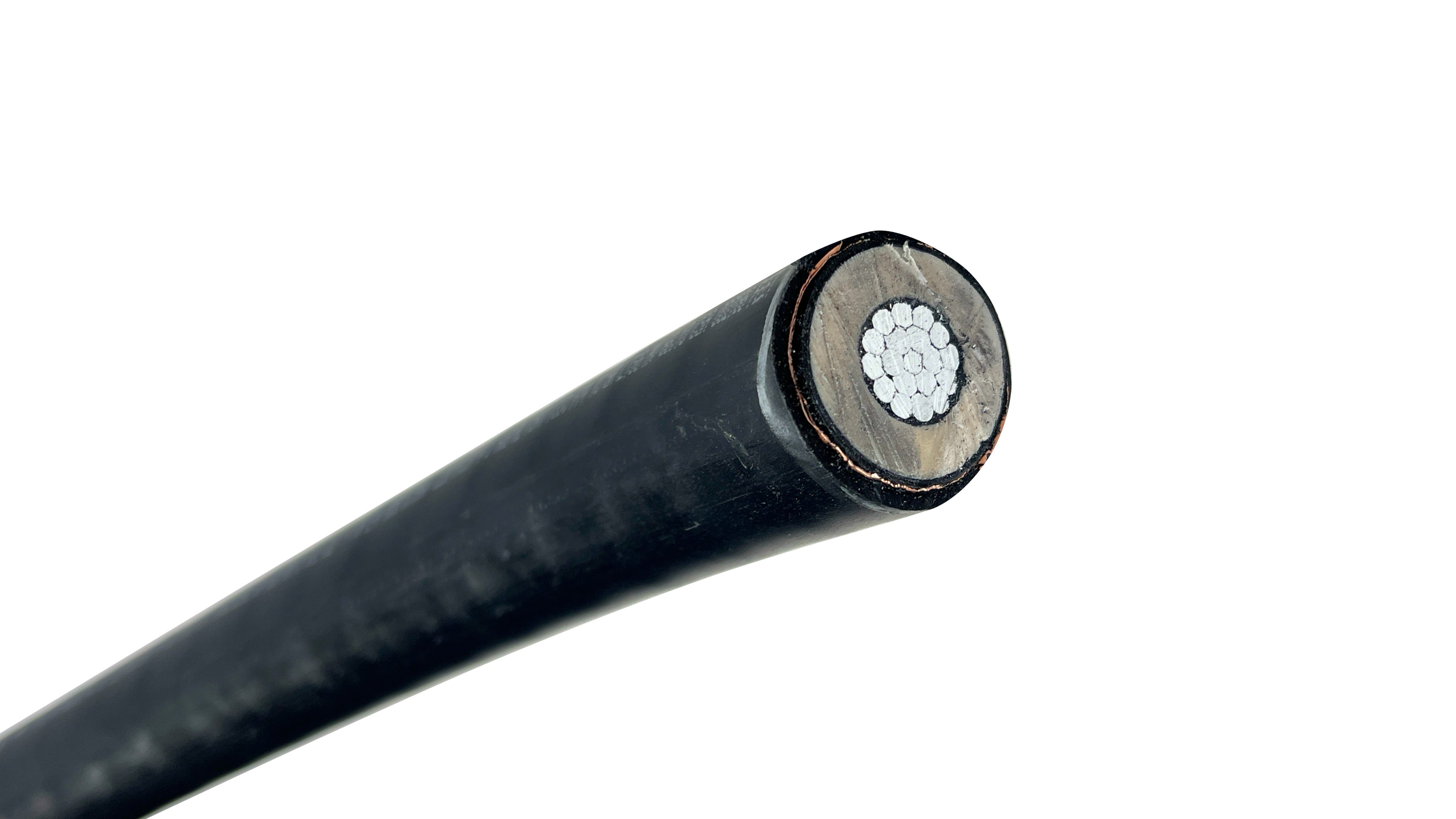 2/0 Aluminum MV-105 35kV Cable, EPR insulation, Copper Tape Shield, Black PVC Jacket, Medium Voltage Power Cable.