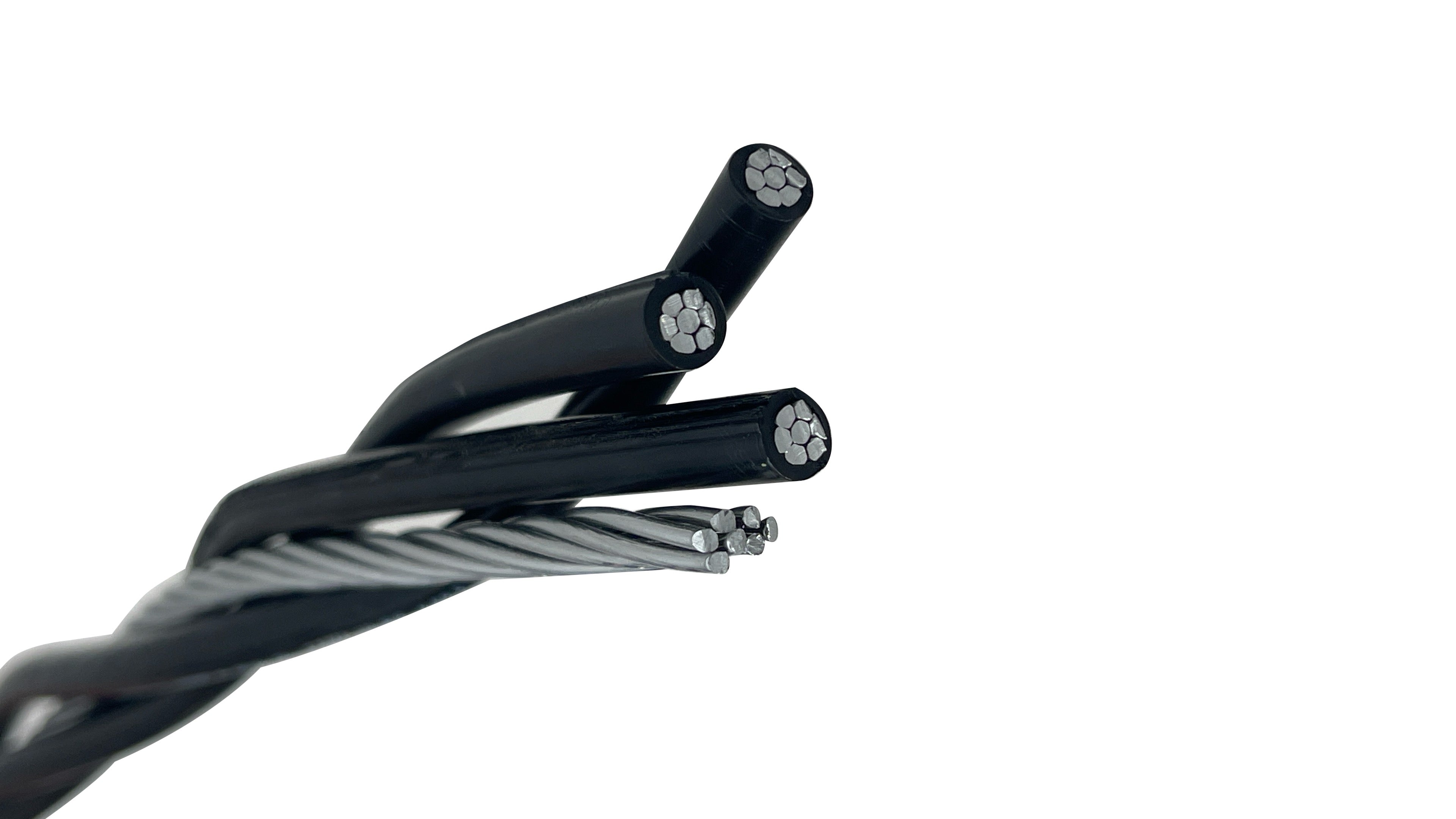 4/04/04/04/0 Quadruplex Aluminum Overhead Service Drop Cable