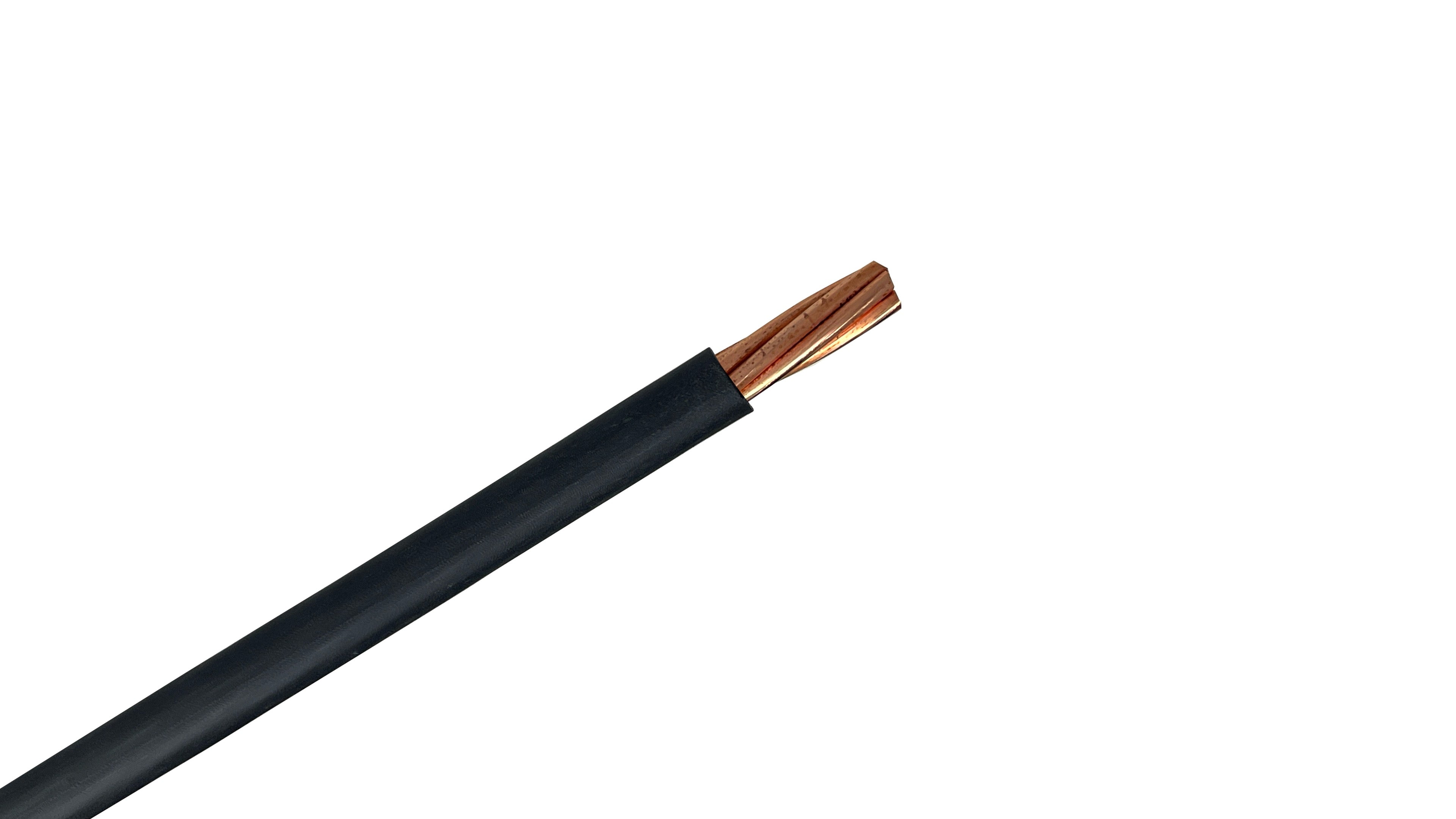 3/0 Copper XHHW-2 Wire, 600V Black XLPE Insulated Power Cable, 90°C Wet/Dry Rated Industrial Copper Conductor.