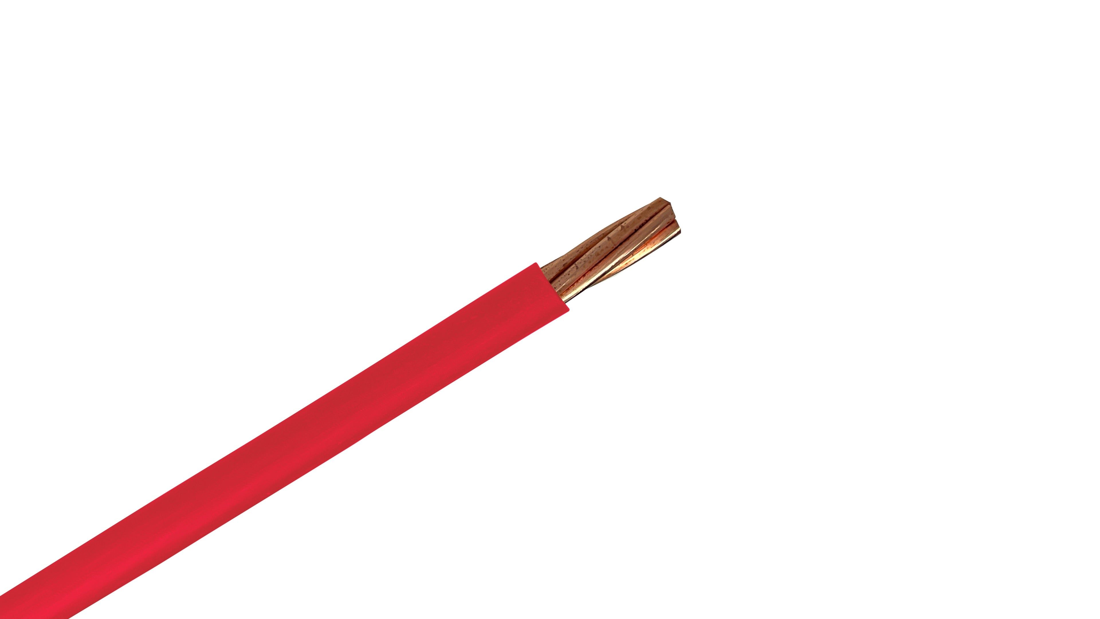 3/0 Copper XHHW-2 Wire, 600V Red XLPE Insulated Power Cable, 90°C Wet/Dry Rated Industrial Copper Conductor.