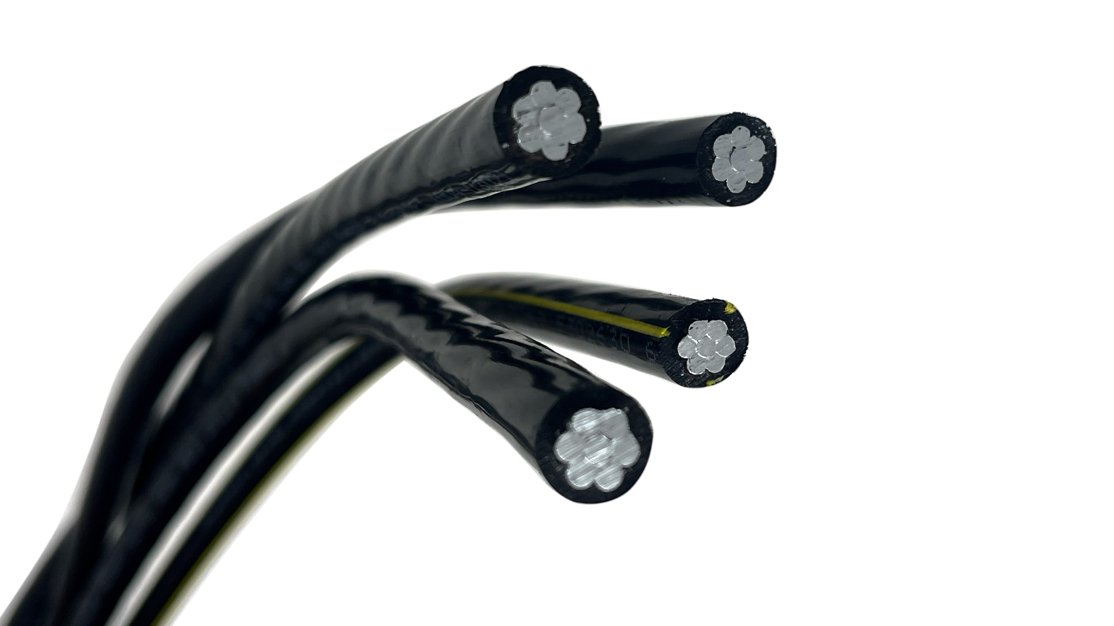 4/0-4/0-4/0-2/0 Quadruplex Aluminum Direct Burial Cable, Wake Forest URD